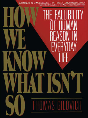 cover image of How We Know What Isn't So